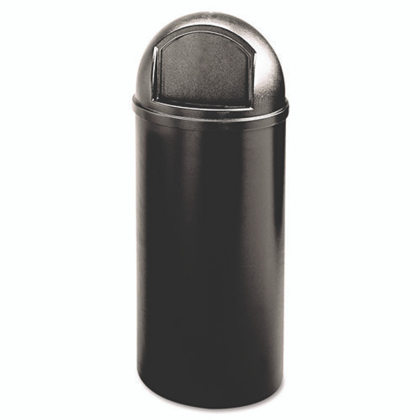 Marshal Classic Container, 15 gal, Plastic, Black