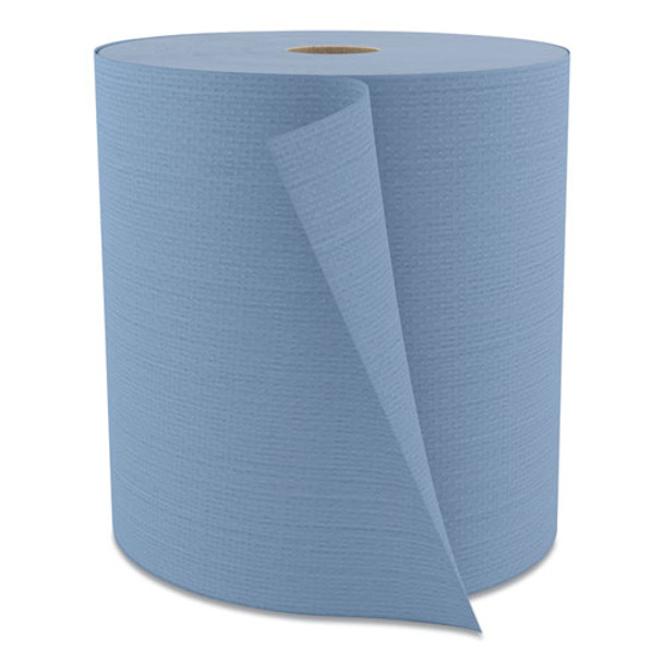 Tuff-Job Spunlace Towels, Jumbo Roll, 12 x 13, Blue, 475/Roll