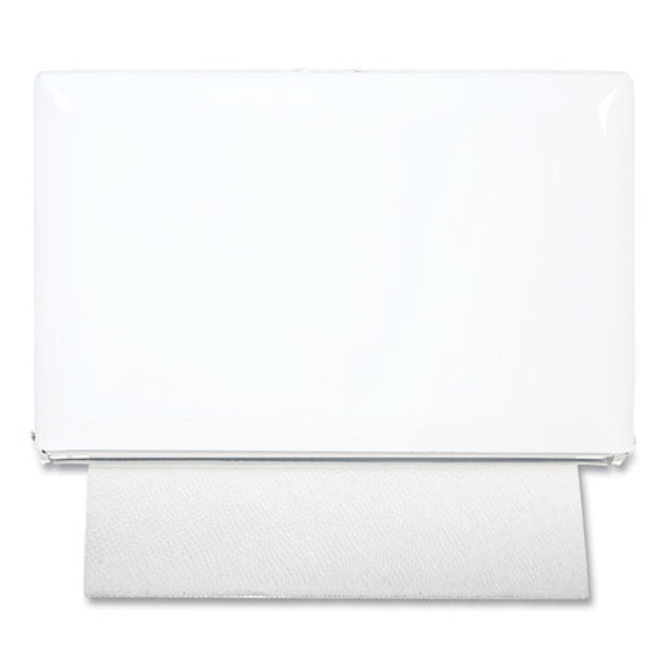 Singlefold Paper Towel Dispenser, 10.75 x 6 x 7.5, White Singlefold Paper Towel Dispenser, 10.75 x 6 x 7.5, White