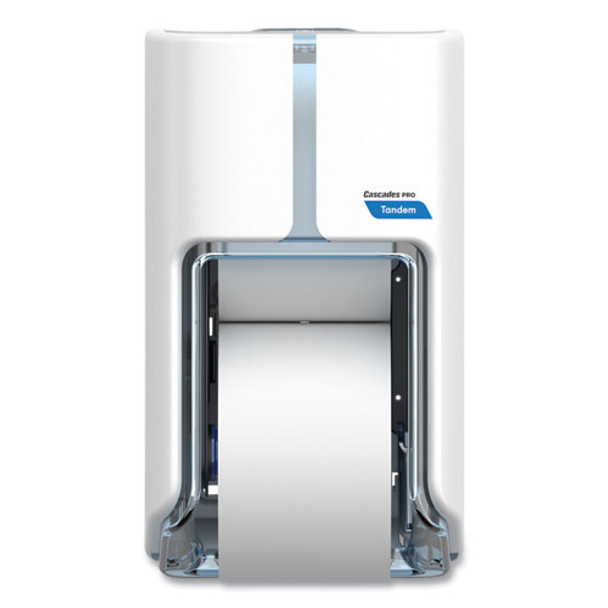 Tandem No Touch High Capacity Bath Tissue Dispenser, 7 x 6.6 x 12, White