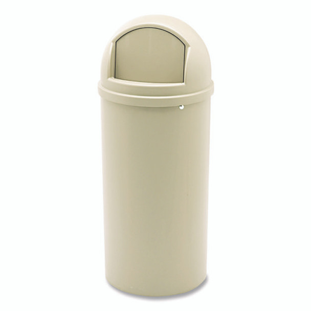 Marshal Classic Container, 15 gal, Plastic, Beige