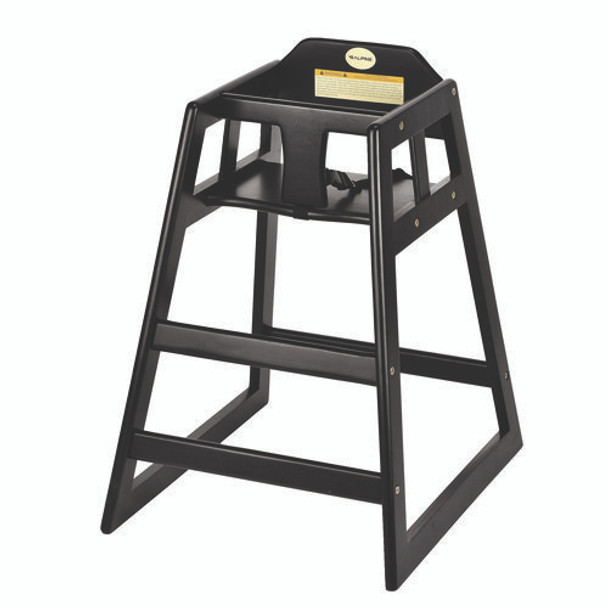 Wooden Stackable High Chair, Supports Up to 50 lb, 29.02" h, Espresso