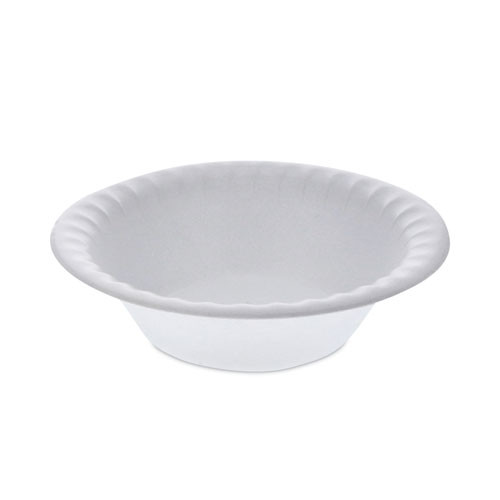 Placesetter Satin Non-Laminated Foam Dinnerware, Bowl, 12 oz, White, 1,000/Carton