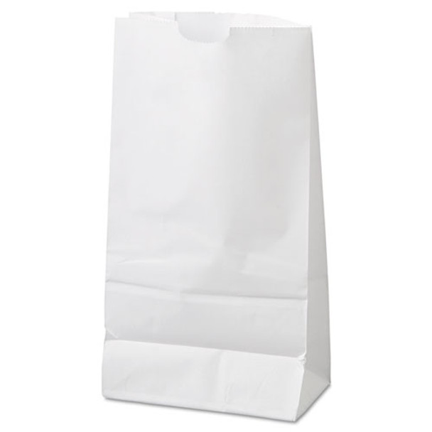 Grocery Paper Bags, #6 Size, 5.88" x 3.63" x 11", White, 500/Bundle Grocery Paper Bags, #6 Size, 5.88" x 3.63" x 11", White, 500/Bundle