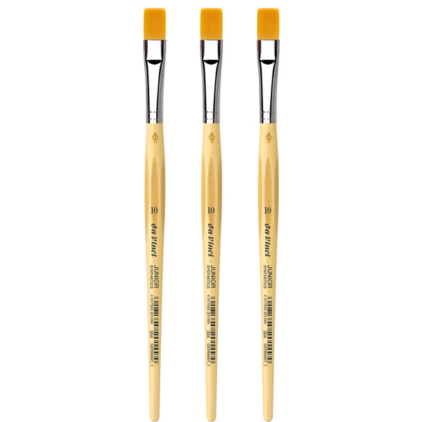 JUNIOR Synthetics Student Brush, Synthetic, Tempera, Round, Series 304, Size 10, Pack of 3