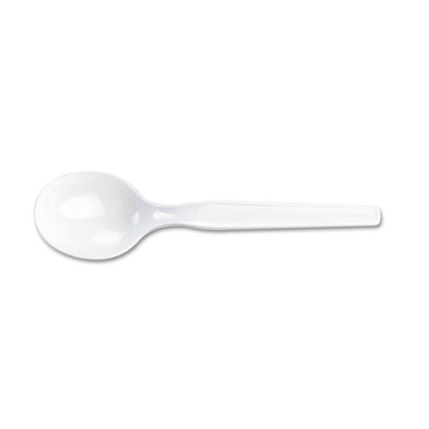 Plastic Cutlery, Heavy Mediumweight Soup Spoon, White, 1,000/Carton Plastic Cutlery, Heavy Mediumweight Soup Spoon, White, 1,000/Carton