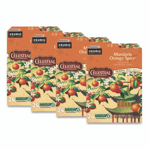 Mandarin Orange Spice Herb Tea K-Cups, 96/Carton