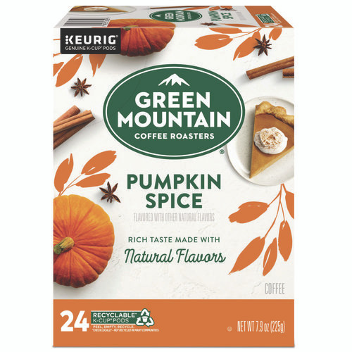 Fair Trade Certified Pumpkin Spice Flavored Coffee K-Cups, 24/Box