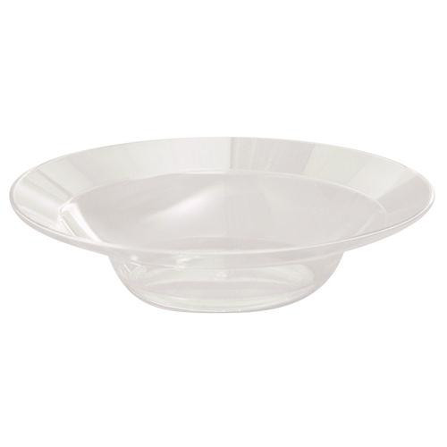 Designerware Plastic Bowls, 10 oz, Clear, Round, 10/Pack, 18 Packs/Carton
