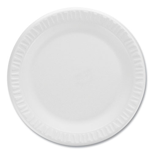 Concorde Non-Laminated Foam Plates, 9" dia, White, 125/Pack
