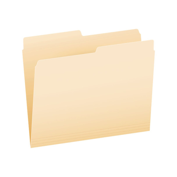 File Folders, Letter Size, Manila, 1/2 Cut, Box of 100 File Folders, Letter Size, Manila, 1/2 Cut, Box of 100
