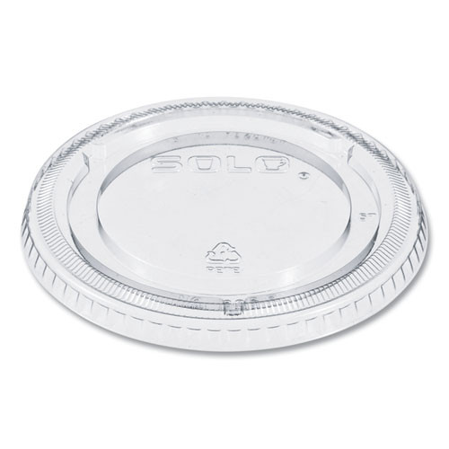 PETE Plastic Flat Cold Cup Lids, Fits 12 oz to 24 oz Cold Cups, Clear, 1,000/Carton