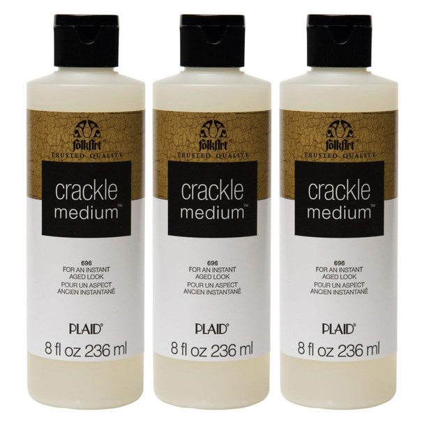 Crackle Medium, 8oz., Pack of 3