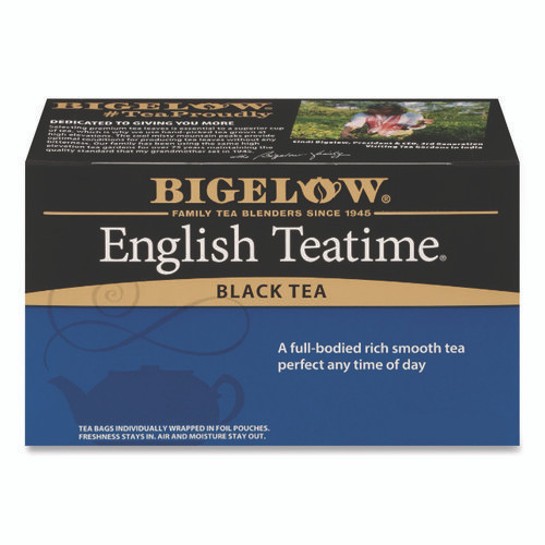 English Teatime Black Tea, 0.08 oz Tea Bag, 28/Box