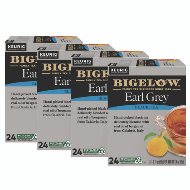 Earl Grey Tea K-Cup Pack, 24/Box, 4 Box/Carton