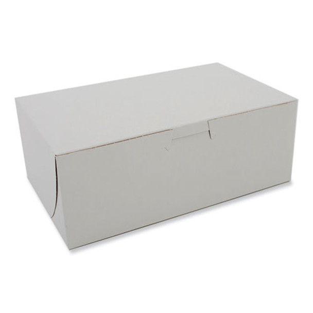 White One-Piece Non-Window Bakery Boxes, 8 x 3 x 5, White, Paper, 250/Bundle