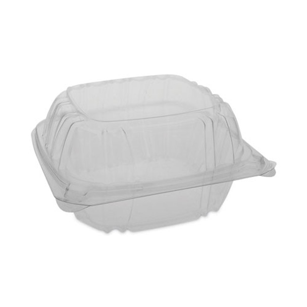 SENSATION SmartLock Hinged Lid Container, 5.74 x 5.95 x 3.1, Clear, Plastic, 500/Carton SENSATION SmartLock Hinged Lid Container, 5.74 x 5.95 x 3.1, Clear, Plastic, 500/Carton