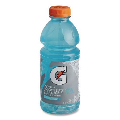 G-Series Perform 02 Thirst Quencher, Glacier Freeze, 20 oz Bottle, 24/Carton