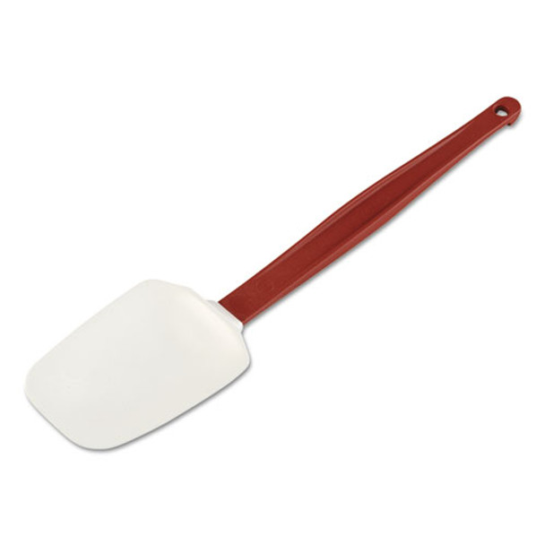 High Heat Scraper Spoon, Plastic, 13.5", Red/White