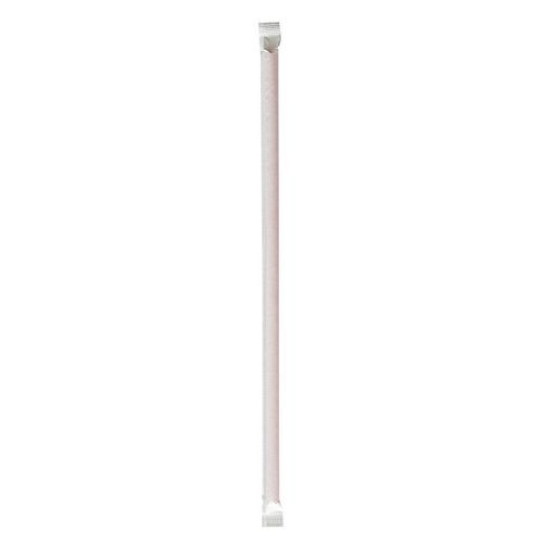 Wrapped Jumbo Straws, 10.25", Polypropylene, Red, 2,000/Carton