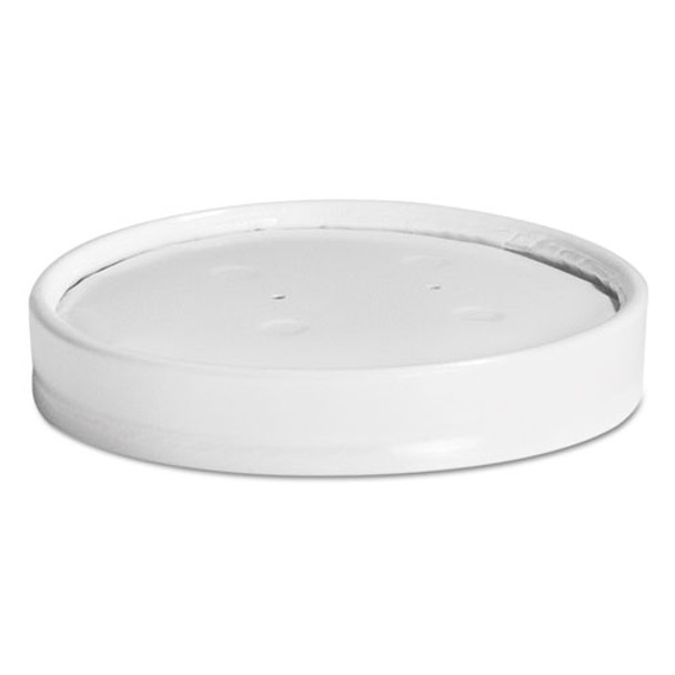 Vented Paper Lids, Fits 8 oz to 16 oz Hot Cups, White, 25/Sleeve, 40 Sleeves/Carton