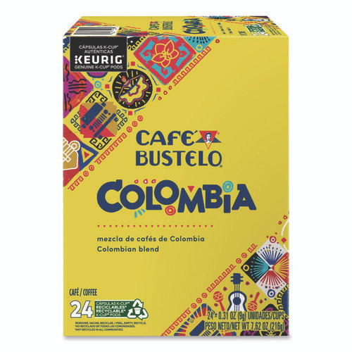 100 Percent Colombian K-Cups, 24/Box