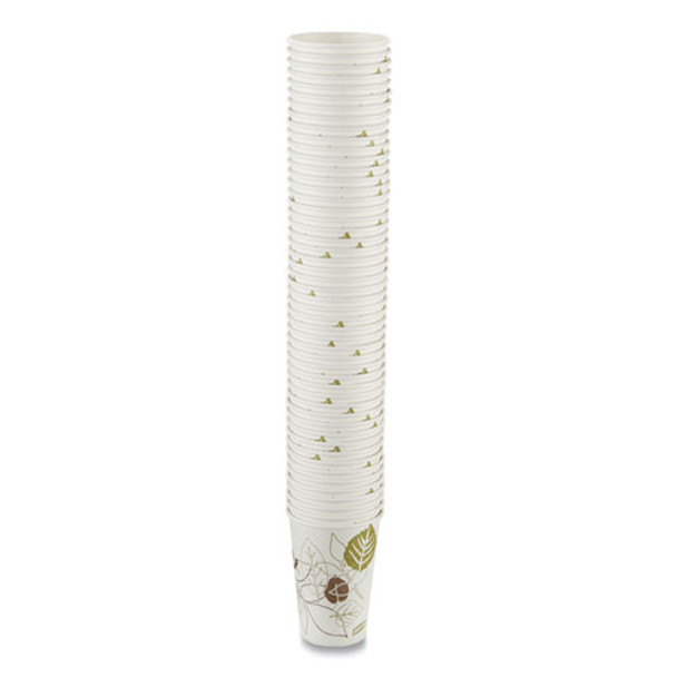 Pathways Paper Hot Cups, 16 oz, White/Brown, 50/Pack