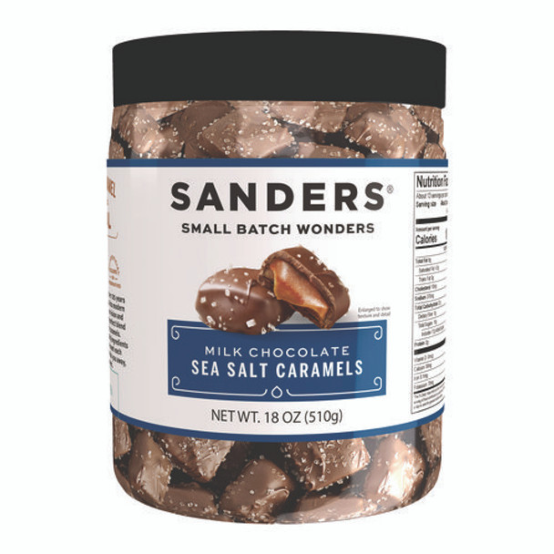 Small Batch Wonders Milk Chocolate Sea Salt Caramels, 18 oz Tub