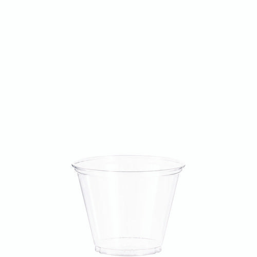Ultra Clear PET Cups, Squat, 9 oz, Plastic, 50/Bag, 20 Bags/Carton