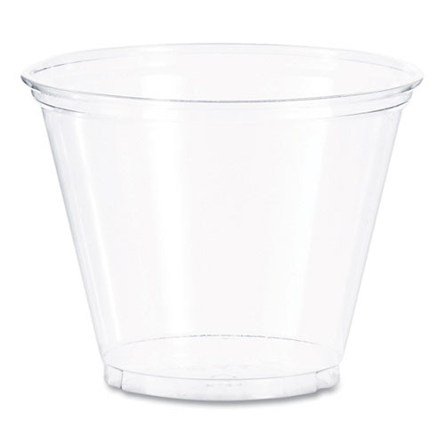 Ultra Clear PET Cups, Squat, 9 oz, Plastic, 50/Bag, 20 Bags/Carton