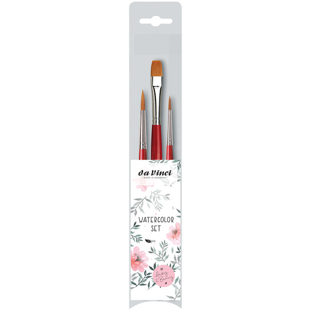 Artist Signature Collection by May & Berry Design Studio, Watercolor Brushes, Assorted, 3 Brush Set