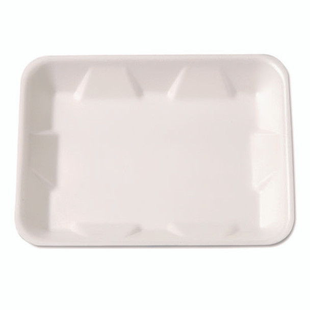 Supermarket Tray, 9.25 x 7.25 x 1.13, White, Foam, 500/Carton Supermarket Tray, 9.25 x 7.25 x 1.13, White, Foam, 500/Carton