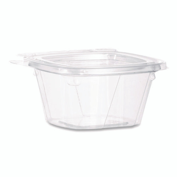ClearPac SafeSeal Tamper-Resistant, Tamper-Evident Containers, 3.72 x 4.2 x 1.97, Clear, Plastic, 400/Carton