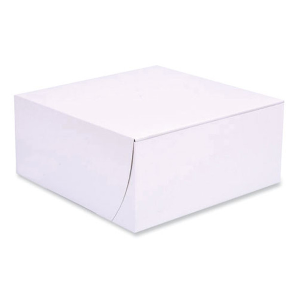 Bakery Boxes, Standard, 9 x 9 x 4, White, Paper, 200/Carton Bakery Boxes, Standard, 9 x 9 x 4, White, Paper, 200/Carton