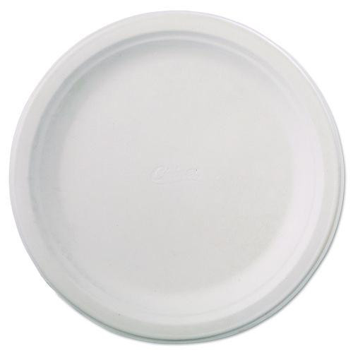 Classic Paper Dinnerware, Plate, 9.75" dia, White, 125/Pack, 4 Packs/Carton