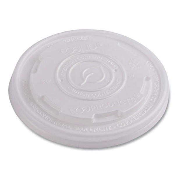 World Art PLA-Laminated Soup Container Lids, Fits 8 oz, Translucent, Plastic, 50/Pack, 20 Packs/Carton