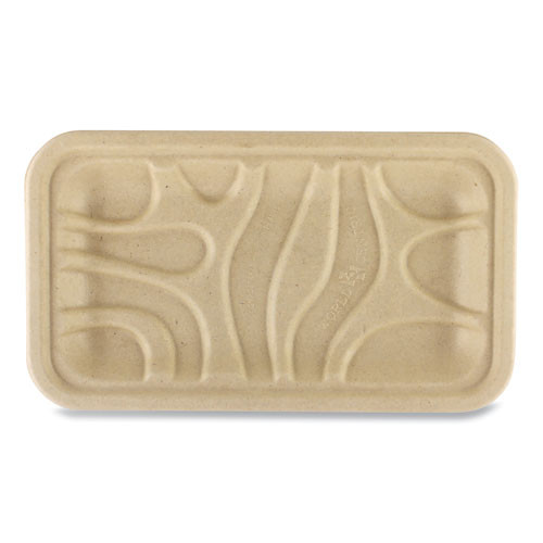 Fiber Trays, 8.3 x 4.9 x 0.7, Natural, Paper, 500/Carton