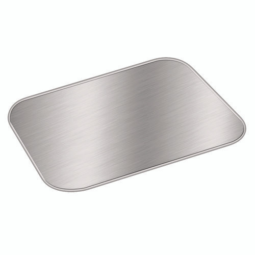 Laminated Board Lid, 5.5 x 4.5, Silver/White, Aluminum, 1,000/Carton