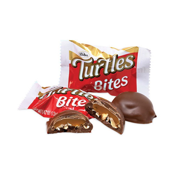 Turtles Original Bite Size Candy, 0.42 oz, 60/Carton
