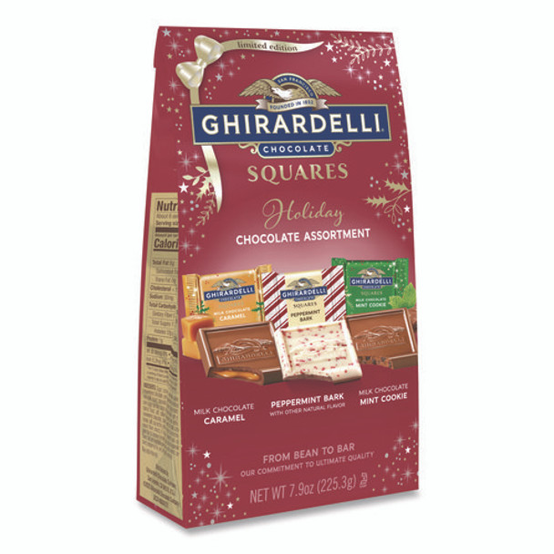 Squares Limited Edition Holiday Chocolate Assortment, 7.9 oz Bag