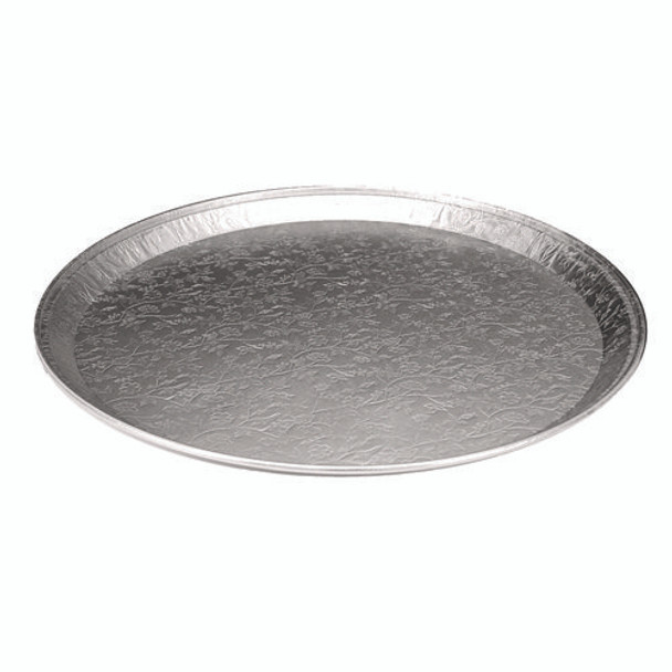 Aluminum Embossed Tray, 12" Diameter, 25/Carton