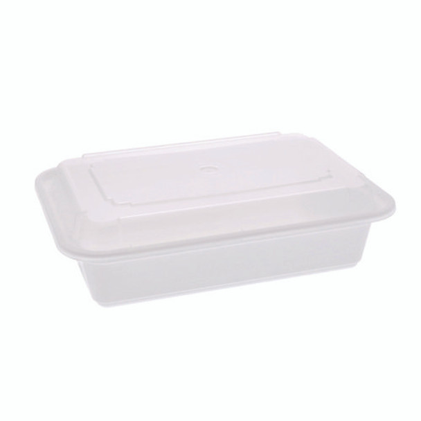 Newspring VERSAtainer Microwavable Containers, Base/Lid Combo, 8.8 x 6 x 2.5, White/Clear, Plastic, 150/Carton Newspring VERSAtainer Microwavable Containers, Base/Lid Combo, 8.8 x 6 x 2.5, White/Clear, Plastic, 150/Carton