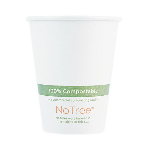 NoTree Paper Hot Cups, 8 oz, Natural, 1,000/Carton