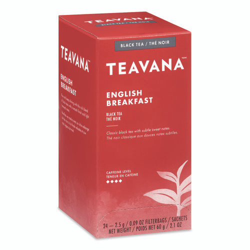Teavana Tea Bags, English Breakfast, 0.09 oz, 24/Box