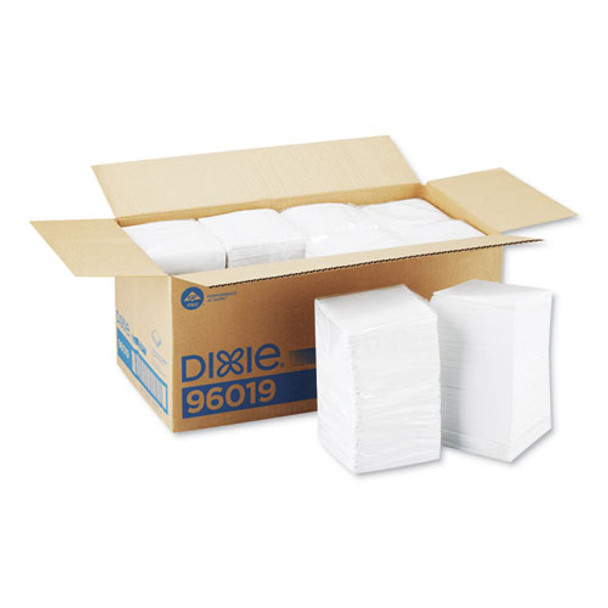 Beverage Napkins, Single-Ply, 9 1/2 x 9 1/2, White, 4,000/Carton