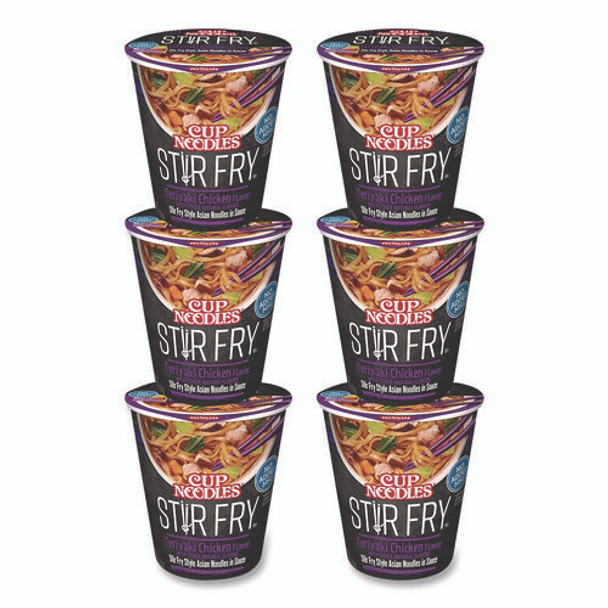 Cup Noodles Stir Fry, Teriyaki Chicken, 3 oz Cup, 6/Carton