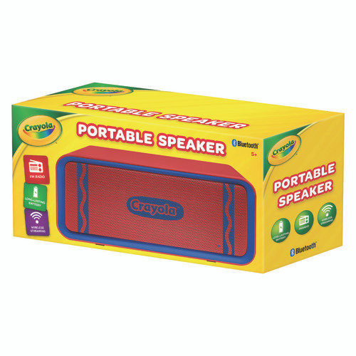 Portable Speaker, Bluetooth, Red/Blue