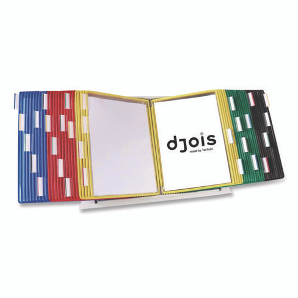 Desktop Reference and Display System, 50 Panels with Assorted Borders, White Base