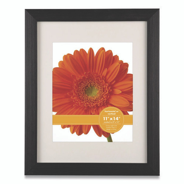 Woodtone Poster Frame with Mat, 8 x 10 Insert, Cappuccino