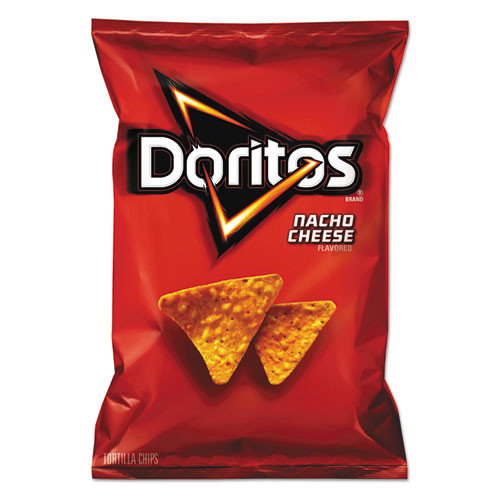 Nacho Cheese Tortilla Chips, 2.88 oz Bag, 24/Carton